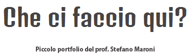 Prof Stefano Maroni - piccolo portfolio